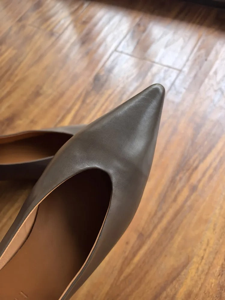 ZAPATO TACÓN BAJO PIEL