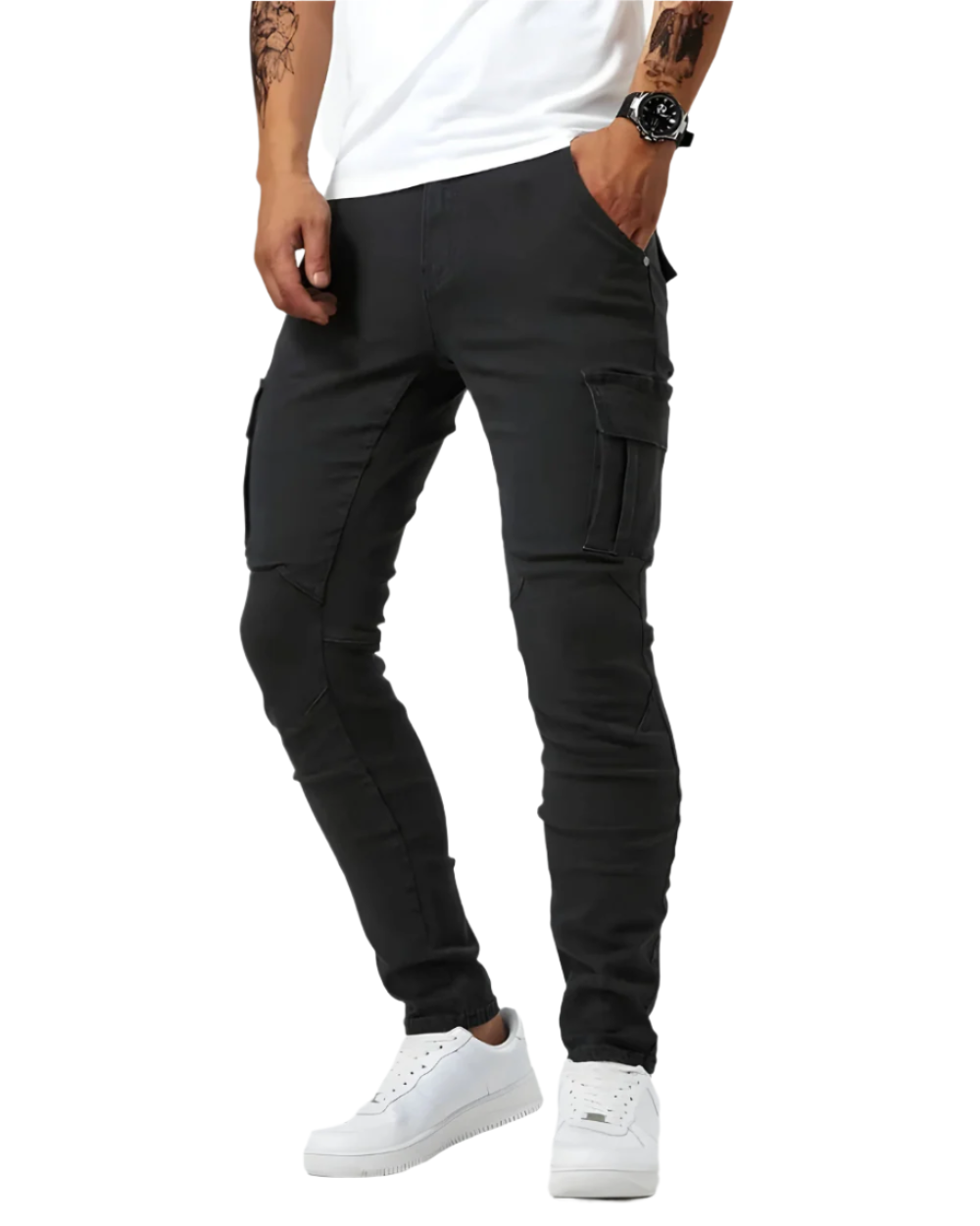 PANTALÓN SLIM FIT CARGO STRECH
