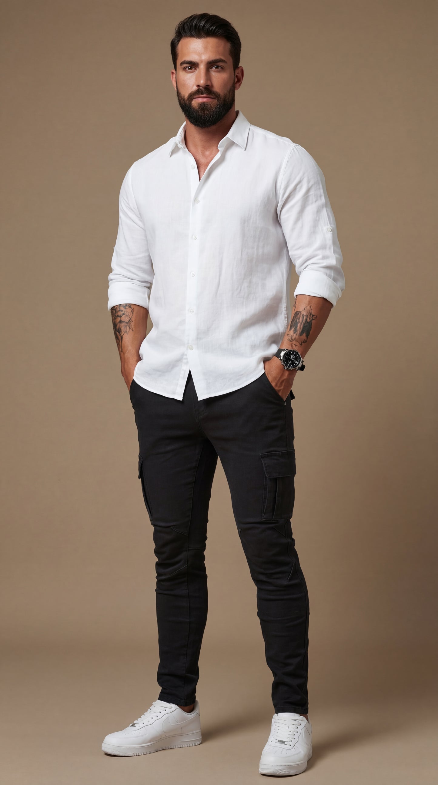 PANTALÓN SLIM FIT CARGO STRECH