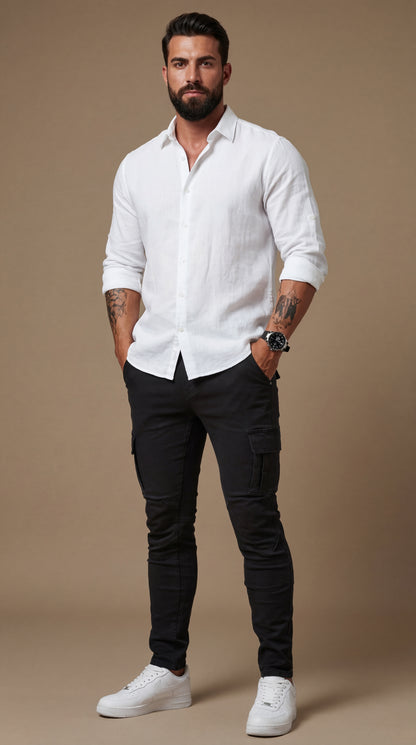 PANTALÓN SLIM FIT CARGO STRECH