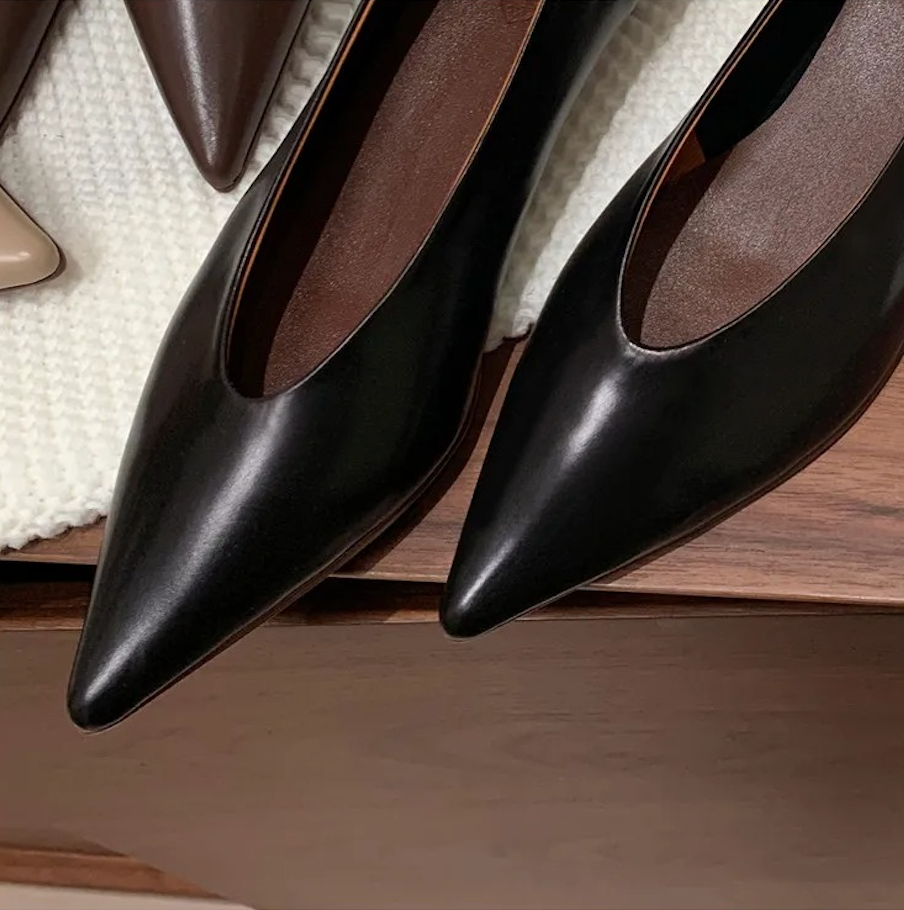 ZAPATO TACÓN BAJO PIEL