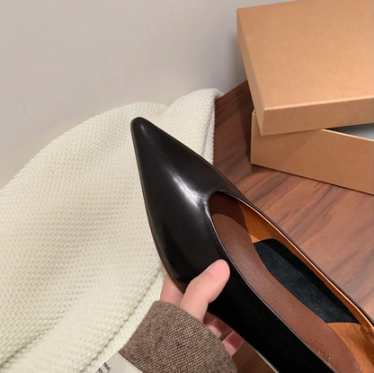 ZAPATO TACÓN BAJO PIEL