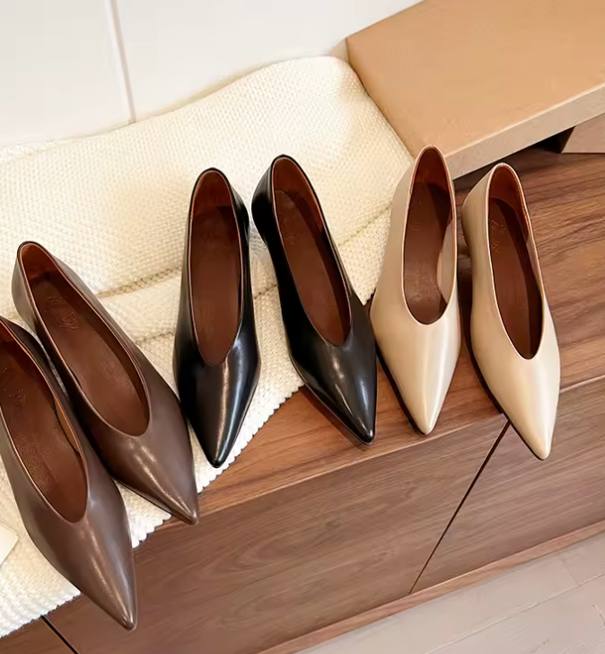 ZAPATO TACÓN BAJO PIEL