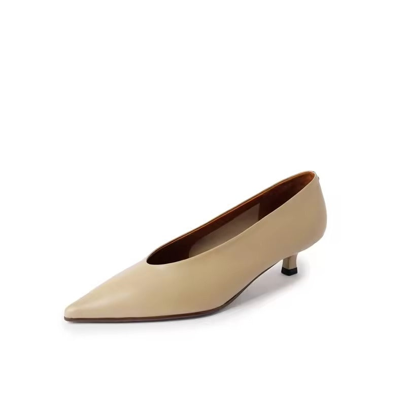 ZAPATO TACÓN BAJO PIEL