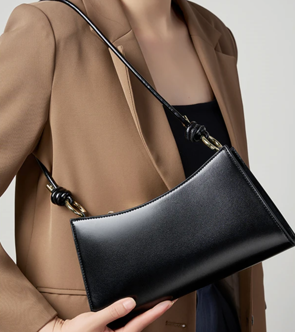 BOLSO BAGUETTE PIEL
